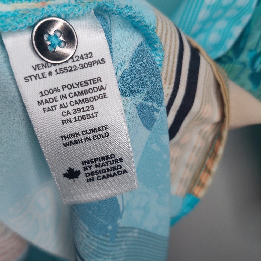 Northern Reflections Three Quarter Sleeve Patchwork Shirt - Picture 6 of 9